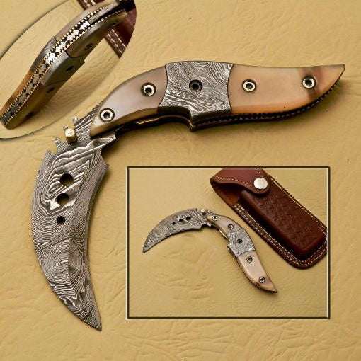 Damascus Folding Knives SS-KA-1190
