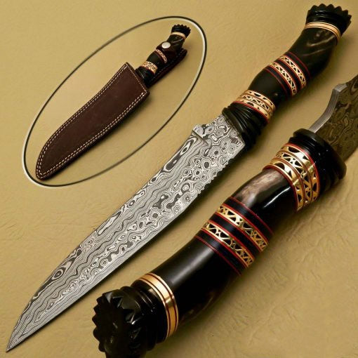 Damascus Bowie_Knives_SS-KA-100