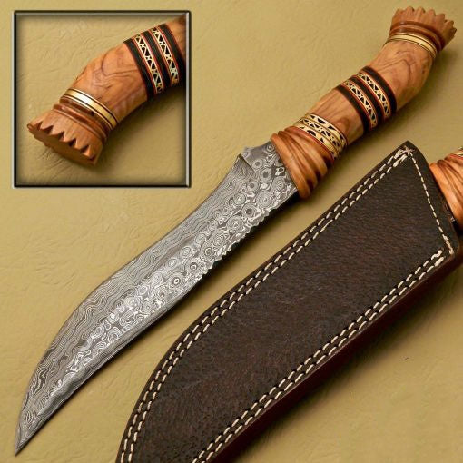 Damascus Bowie_Knives_SS-KA-120