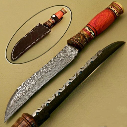 Damascus Bowie_Knives_SS-KA-130