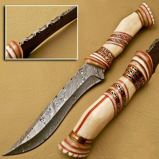 Damascus Bowie_Knives_SS-KA-180