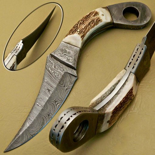 Damascus Bowie_Knives_SS-KA-260