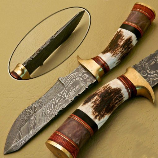 Damascus Bowie_Knives_SS-KA-300