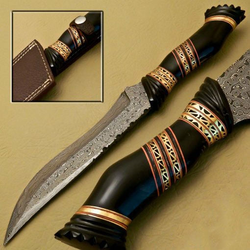 Damascus Bowie_Knives_SS-KA-350