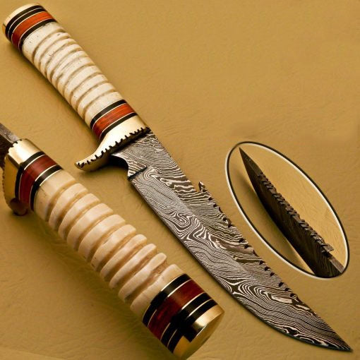 Damascus Bowie_Knives_SS-KA-400