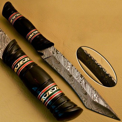 Damascus Bowie_Knives_SS-KA-410