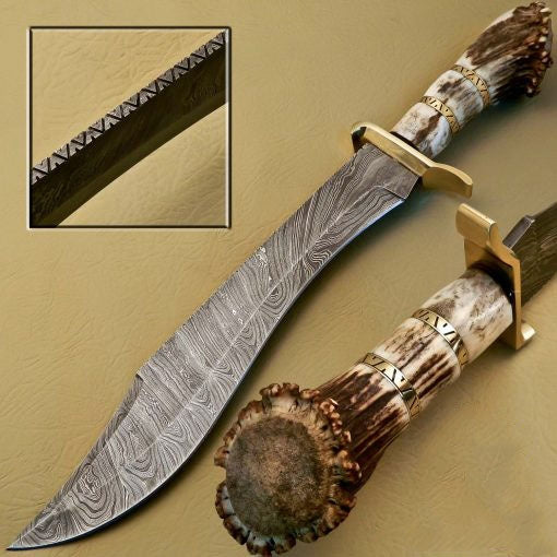 Damascus Bowie_Knives_SS-KA-70