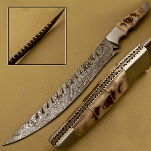 Damascus Bowie_Knives_SS-KA-80