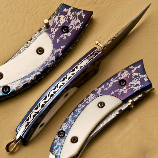 Damascus Folding Knives SS-KA-1000