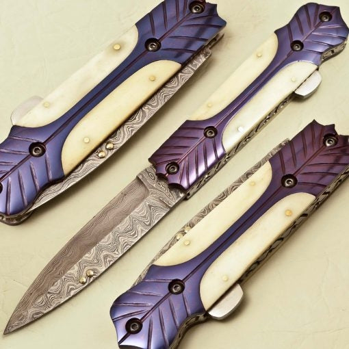 Damascus Folding Knives SS-KA-1010