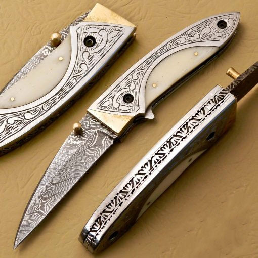Damascus Folding Knives SS-KA-1050