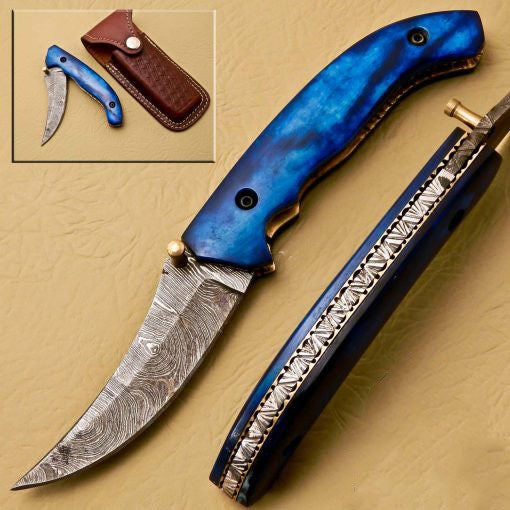 Damascus Folding Knives SS-KA-1090