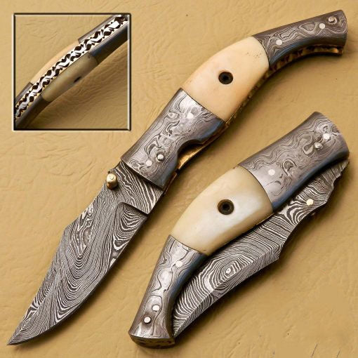 Damascus Folding Knives SS-KA-1100
