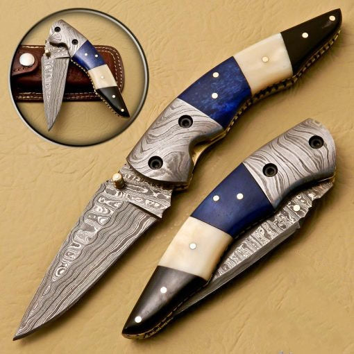 Damascus Folding Knives SS-KA-1130