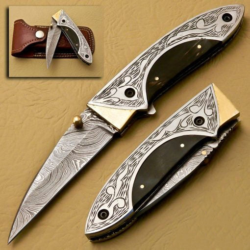 Damascus Folding Knives SS-KA-1170