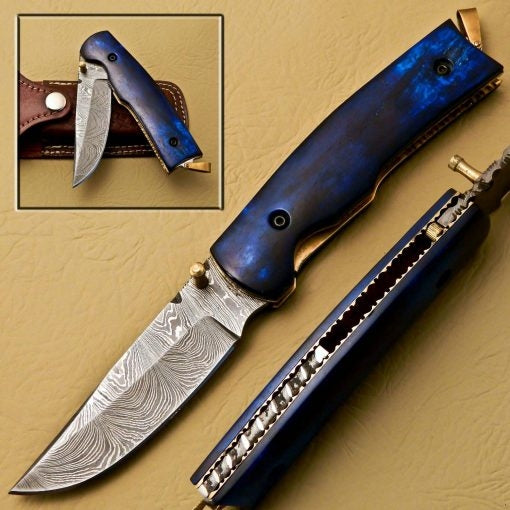 Damascus Folding Knives SS-KA-1240